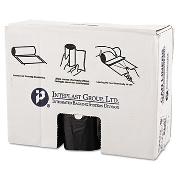 Inteplast Group High-density Commercial Can Liners, 60 Gal, 22 Microns, 38" X 60", Black, 150-carton freeshipping - TVN Wholesale